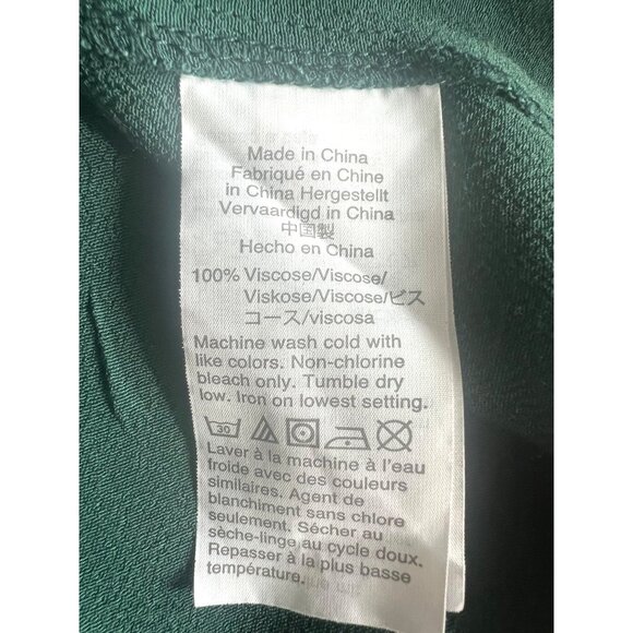 Madewell Womens Smokey Spruce V-Neck Button-Down Novel Dress Long Sleeve Large - Picture 3 of 14